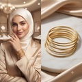 أساور_ذهبية_كلاسيكية_ناعمة (القطعة الواحدة)