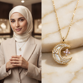 سلسلة_هلال_مرصع_بالأناقة