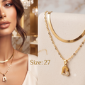 Heart-shaped Hollow Pendant Necklace