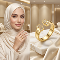 خاتم المكعبات الهندسية المرصع