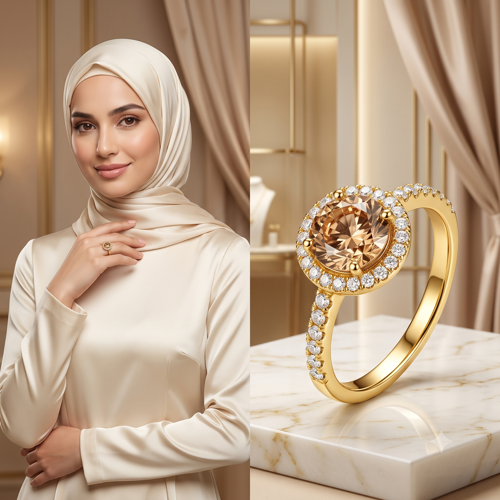 خاتم الأورورا الذهبي