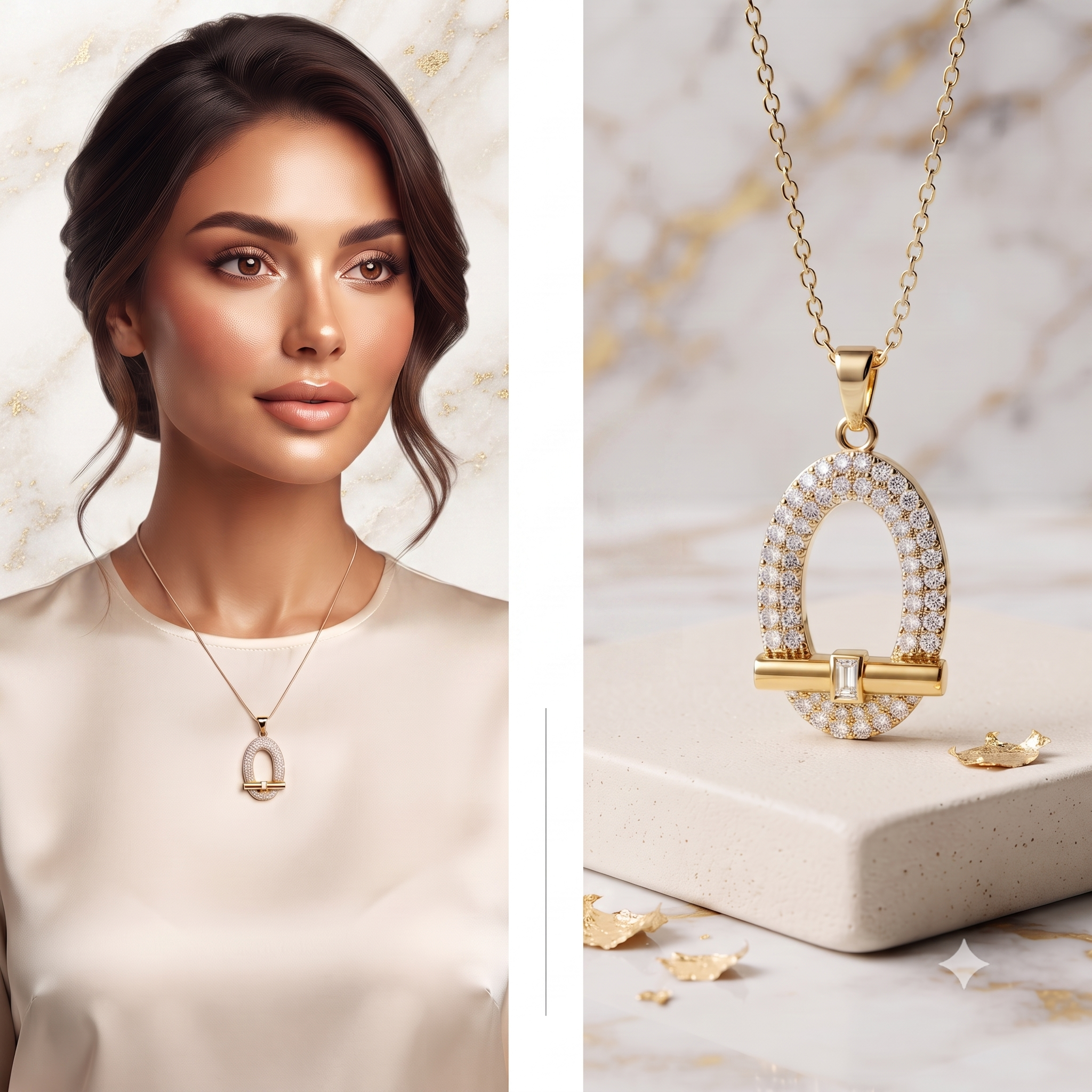 Oval Cut Solitaire Necklace