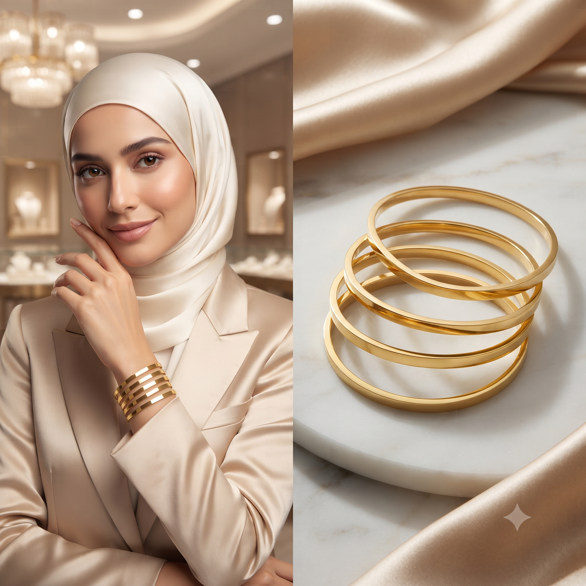 أساور_ذهبية_ناعمة_كبيرة (القطعة)
