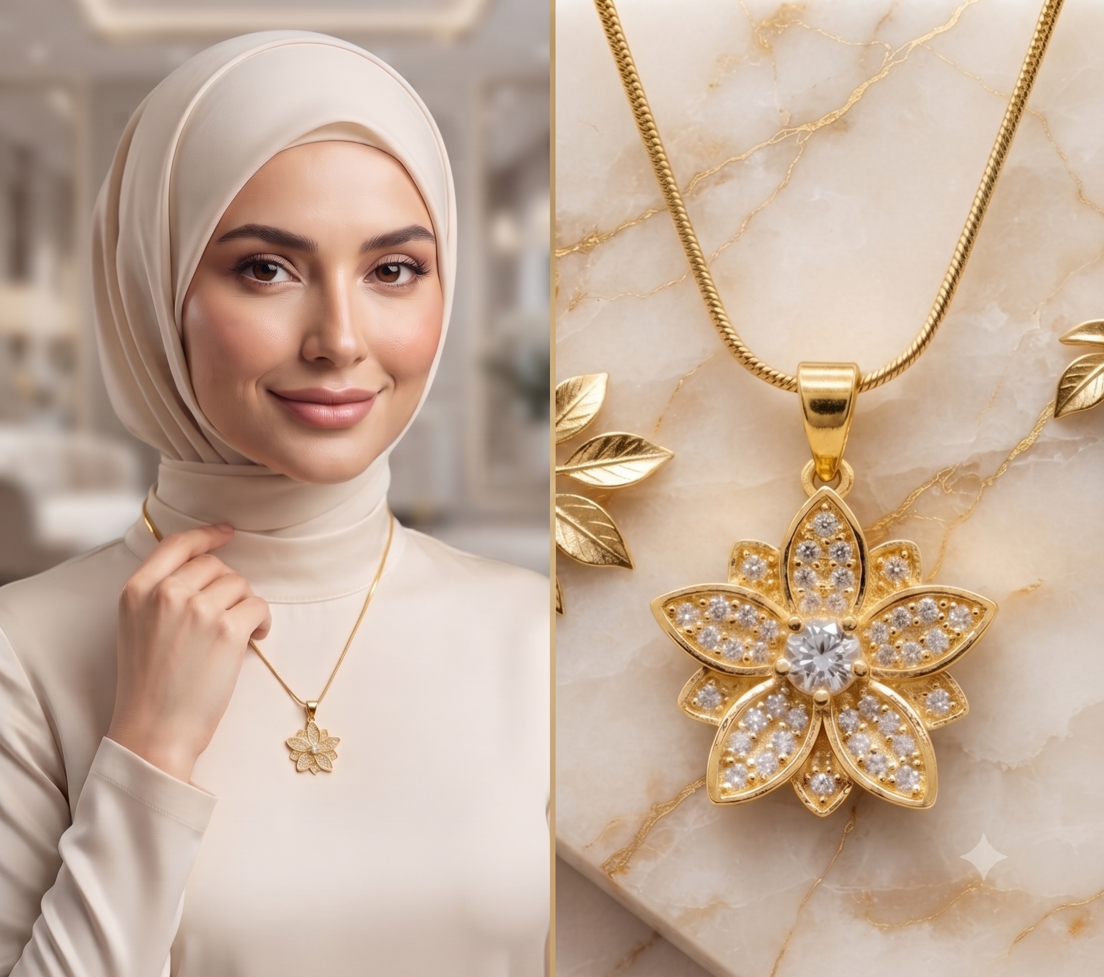 Rose Stud Earrings Chain