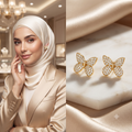أقراط_فراشة_ذهبية_رقيقة